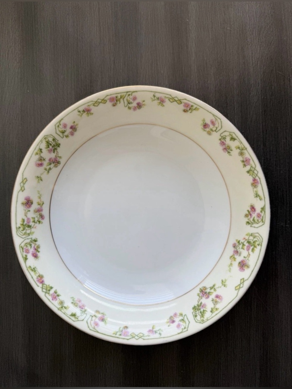 Vintage M.Z. Austria CM&R Porcelain Plate Floral Gold Trim Czechoslovakia Set 7 - Picture 6 of 8